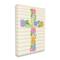 Stupell Industries Floral Cross Religious Symbol Canvas Wall Art